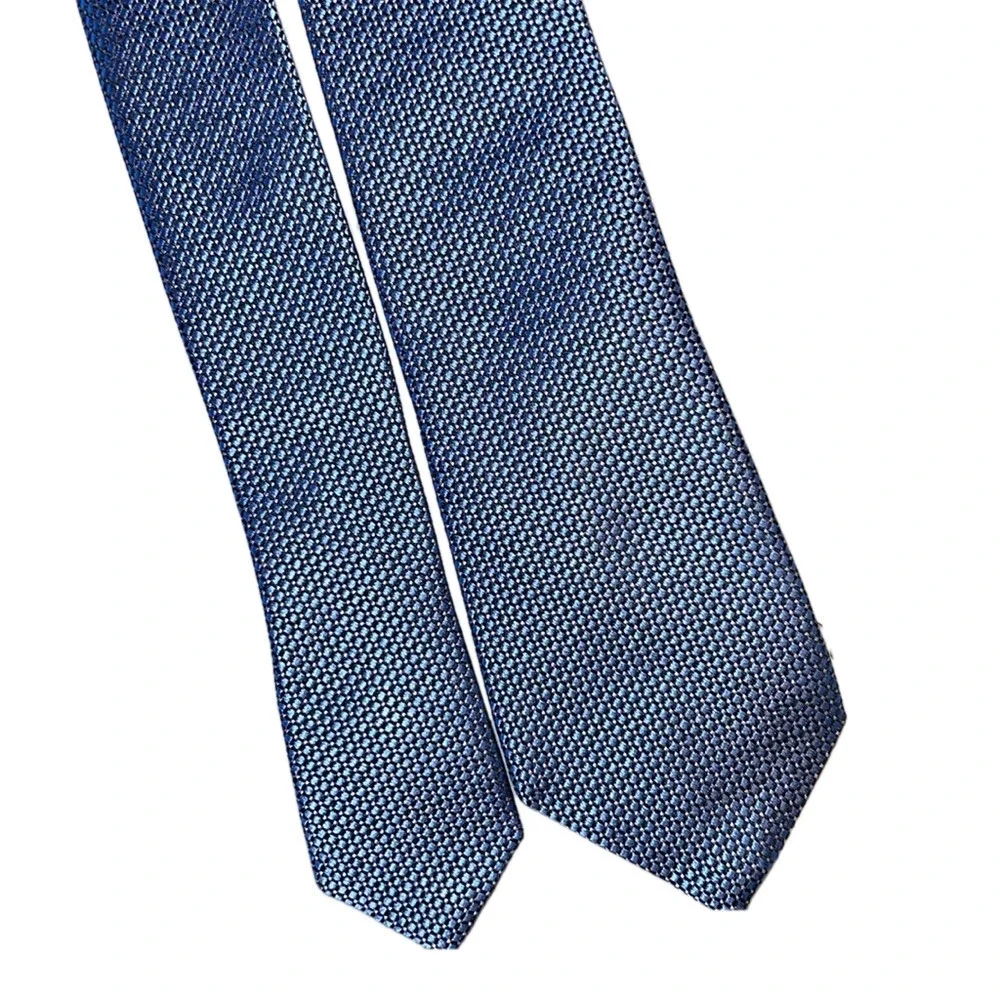 Ralph Lauren Blue Silk Hand Made Tie 58”